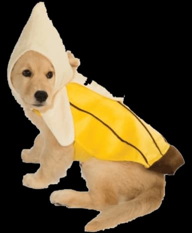Peeled Banana Pet Costume by Rubie's
