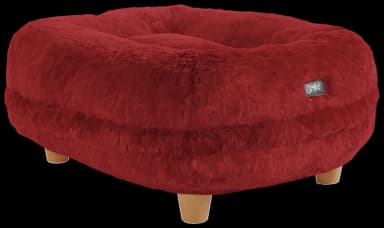Omlet Maya Donut Cat Bed with Round Wood Feet by Omlet