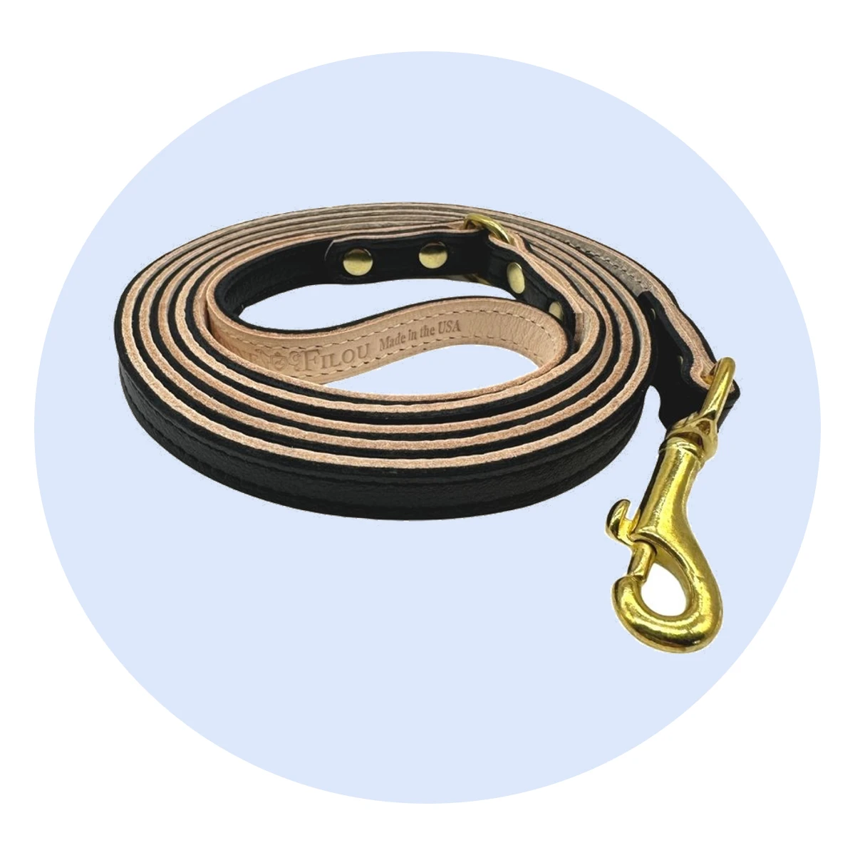 Plain Leather Dog Leash