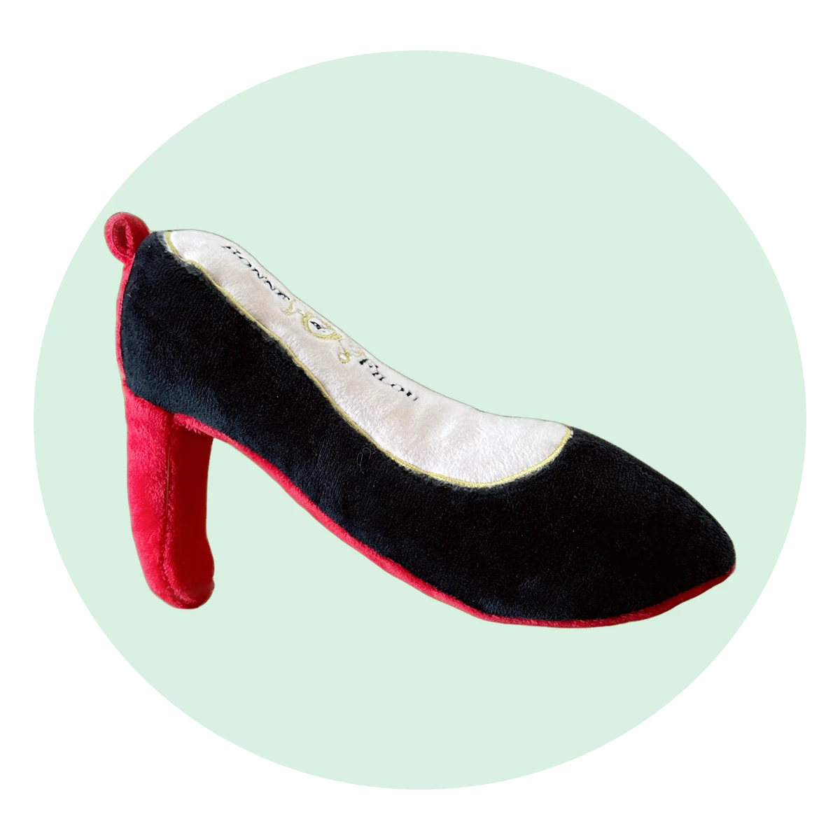 Red High Heel Squeaky Plush Toy