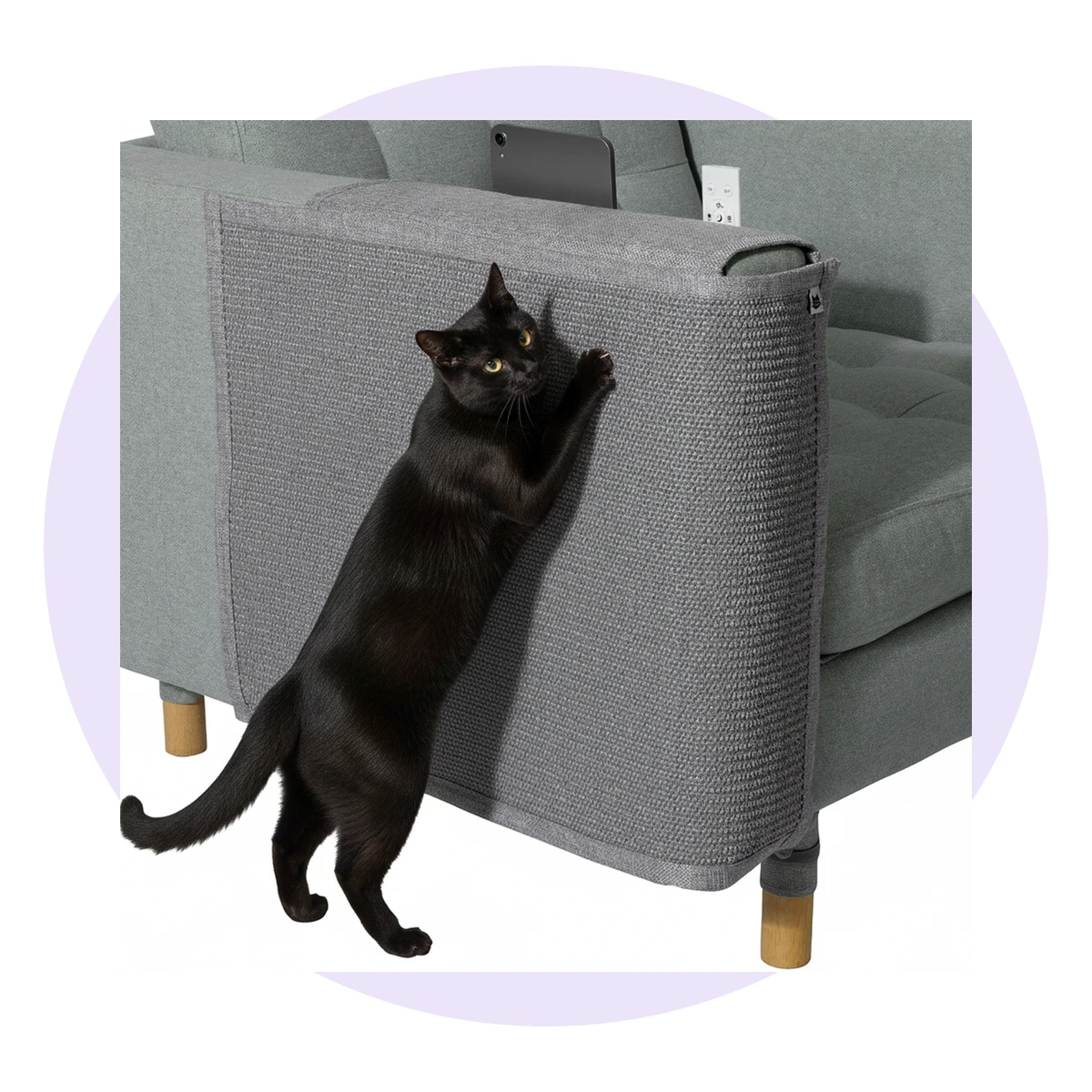 2-in-1 Adjustable Cat Scratch Furniture Protector