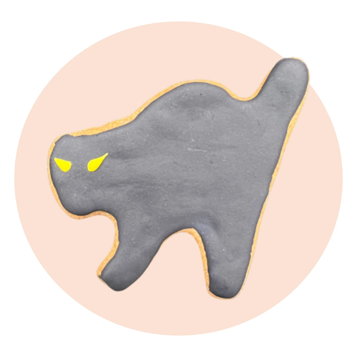 Mini Black Cat Dog Cookie, 2.5 in