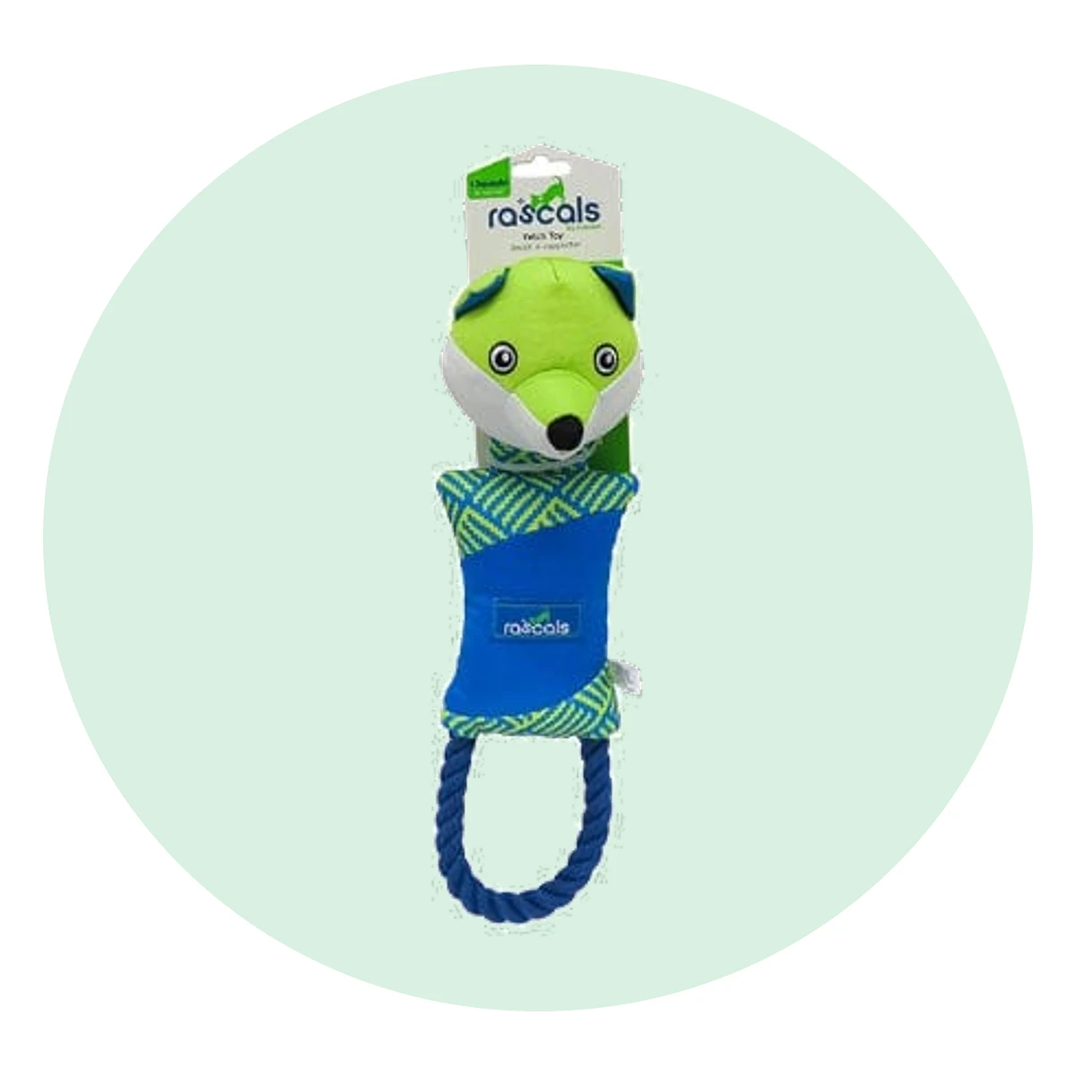 Fox Fetch Toy with Rope, 14 in