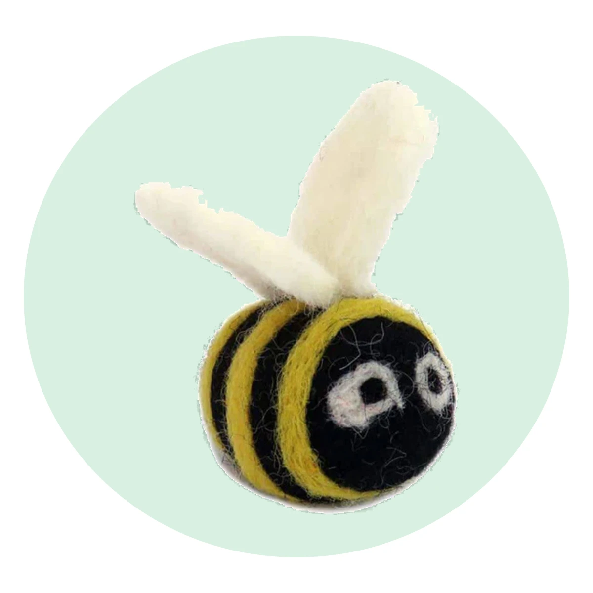 Berta the Honeybee Wool Cat Toy