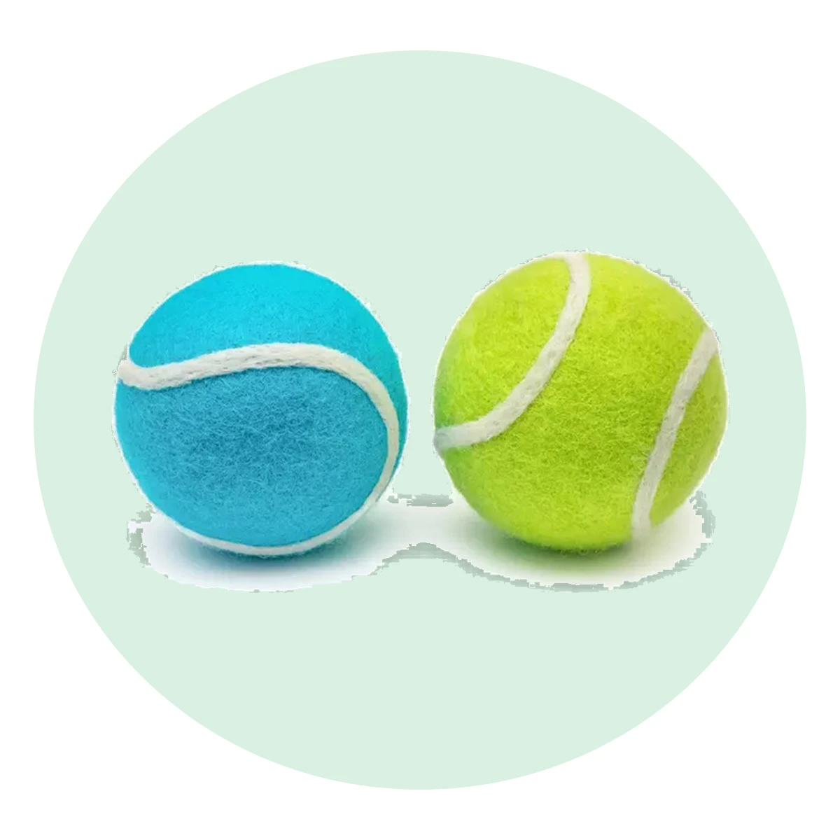 Wool Fetch Balls, Set of 2