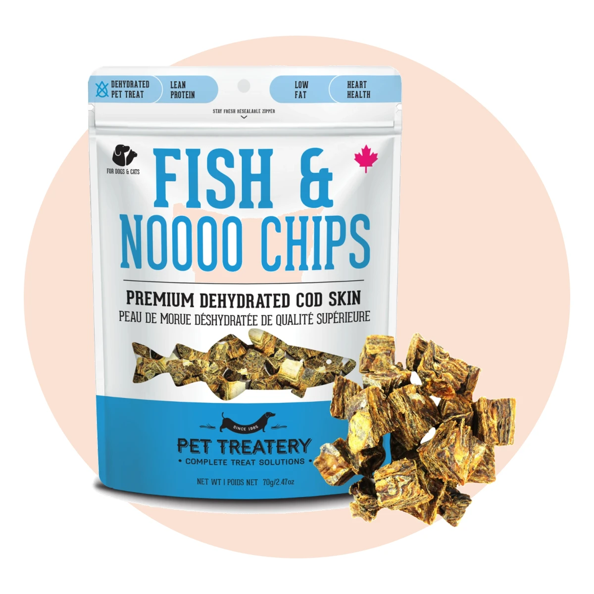 Dehydrated Cod Skin Treats