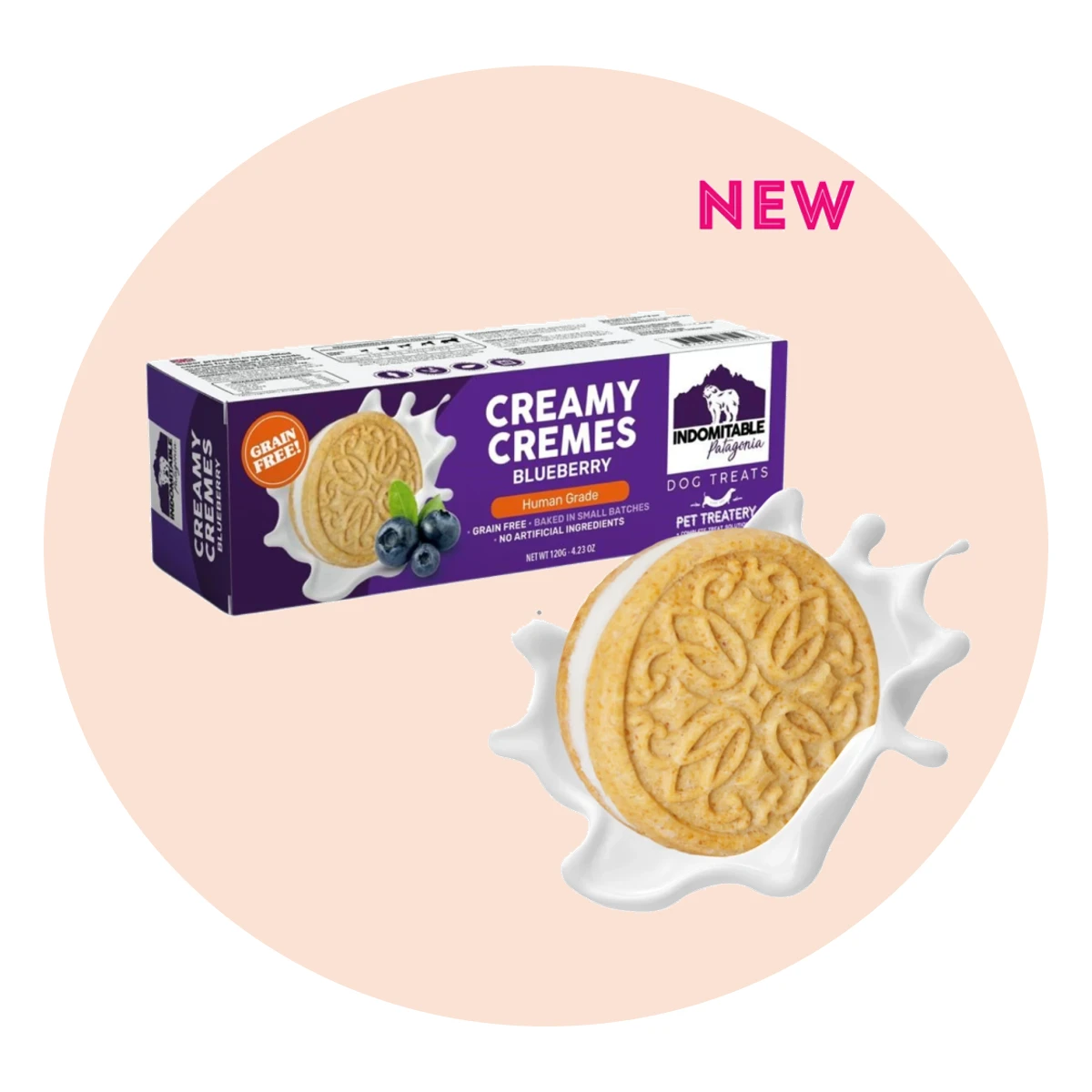 Creamy Cremes Blueberry Dog Biscuits