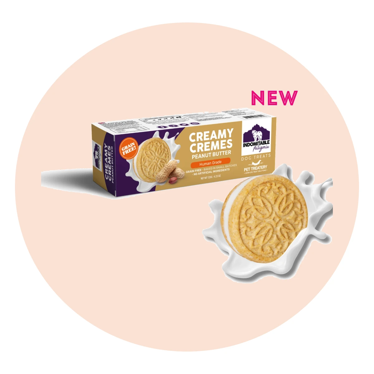 Creamy Cremes Peanut Dog Biscuits