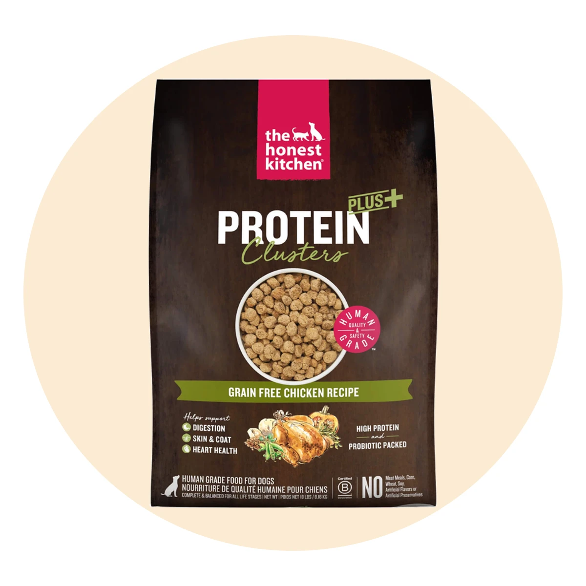 The Honest Kitchen Protein Plus+ Clusters Grain Free Dry Dog Food