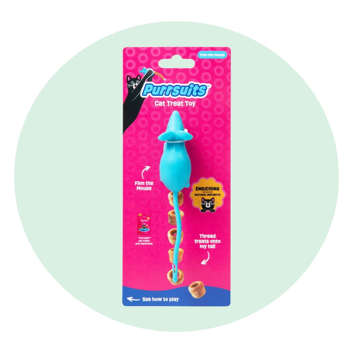 Giddy Kitty Purrsuits Mouse Cat Treat Toy