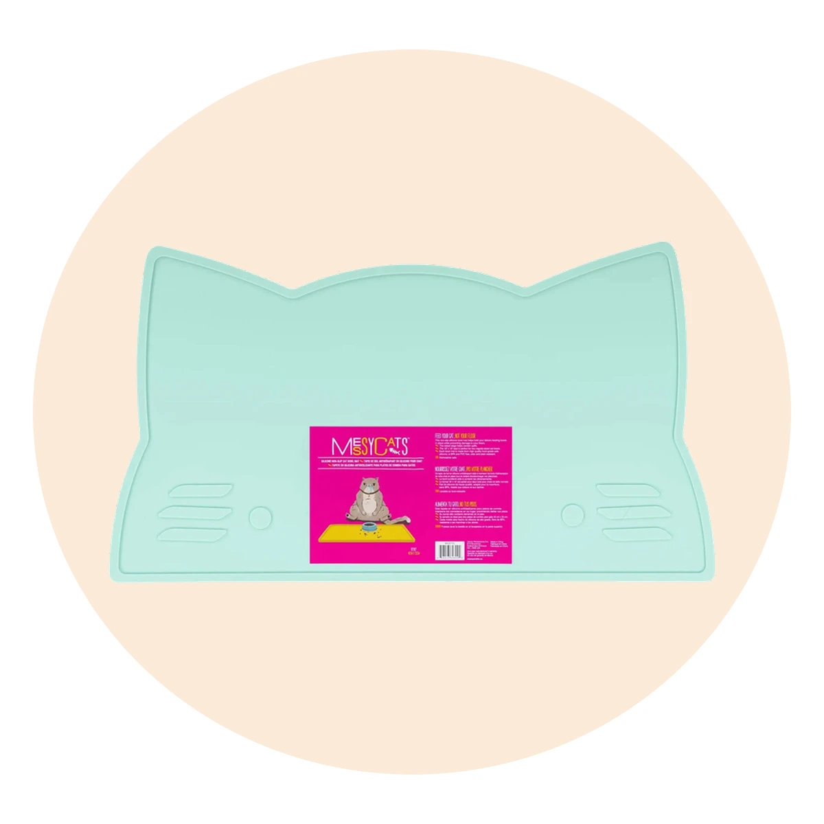 Messy Mutts Non-Slip Bowl Mat for Cats