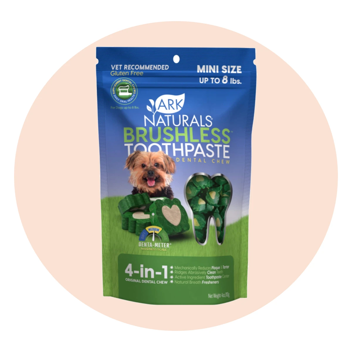 Ark Naturals Brushless Toothpaste Dental Chews for Dogs