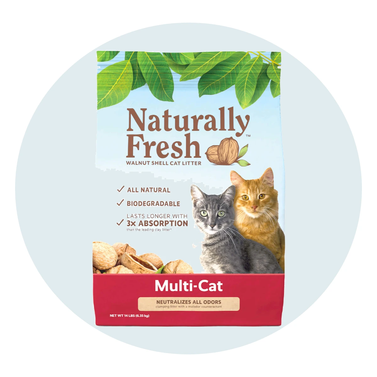 Naturally Fresh Quick Clumping Walnut Shell Multi-Cat Litter