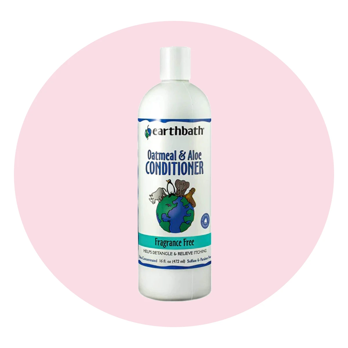 Earthbath Totally Natural Pet Care Oatmeal & Aloe Detangling Itch Relief Conditioner for Dogs & Cats