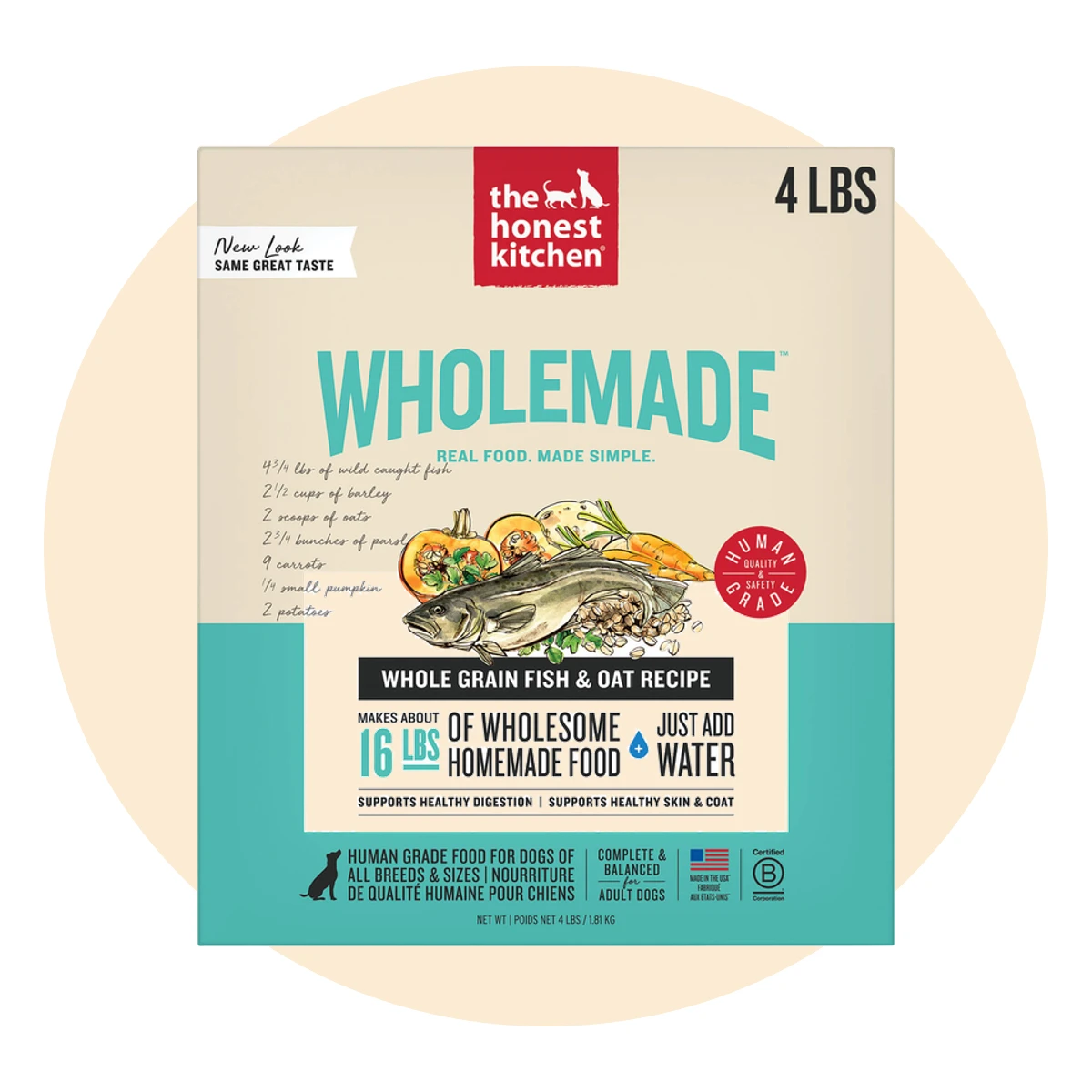 The Honest Kitchen Wholemade Whole Grain Dehydrated Dog Food