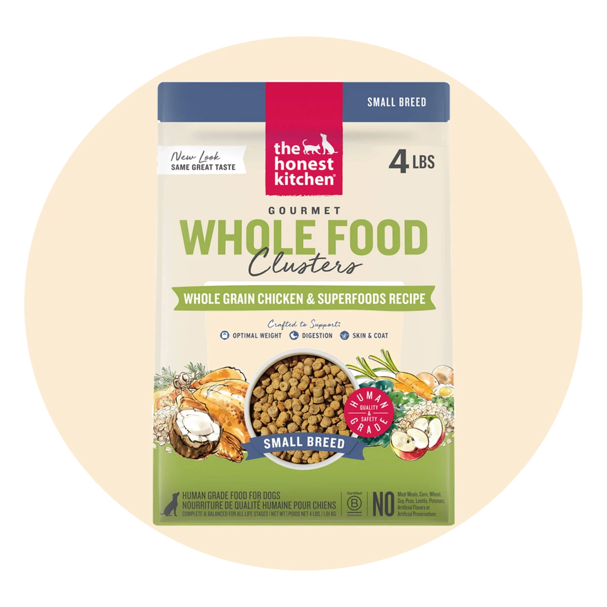 The Honest Kitchen Whole Grain Food Clusters Small Breed Dog Food