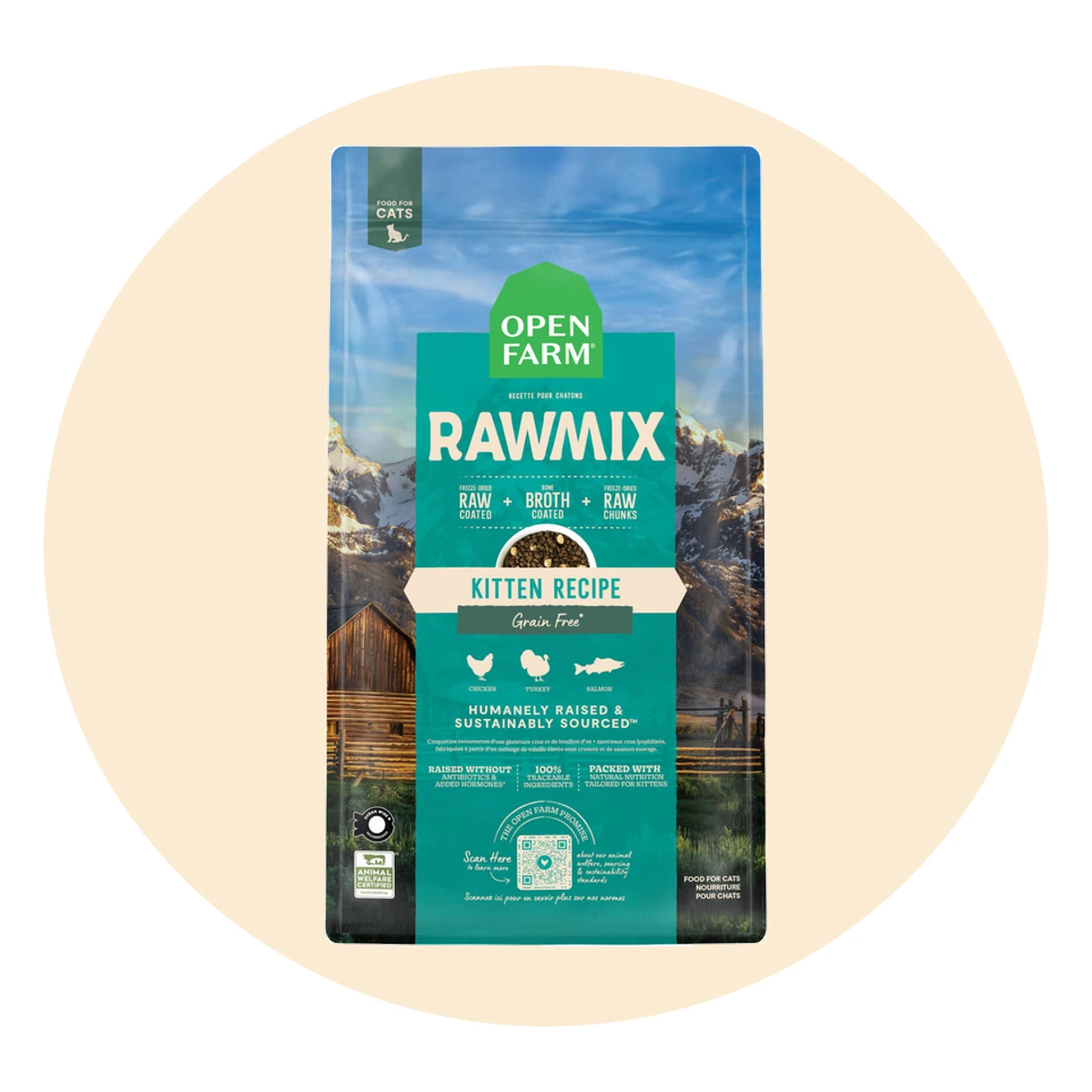 Open Farm Grain Free Rawmix Kitten Dry Food