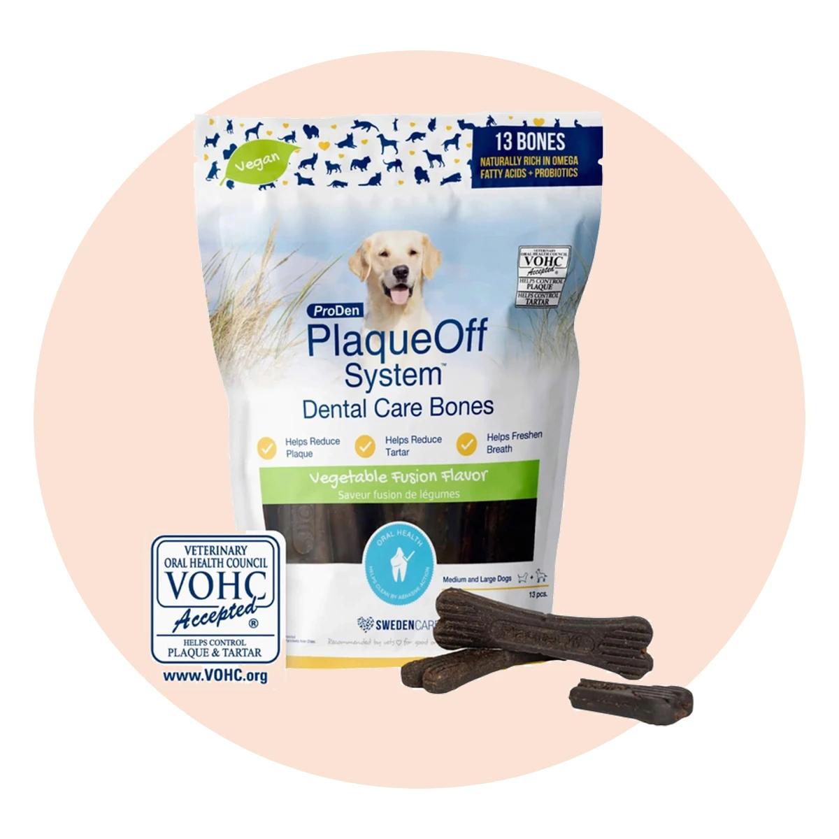 Proden PlaqueOff Dental Care Bones for Dogs