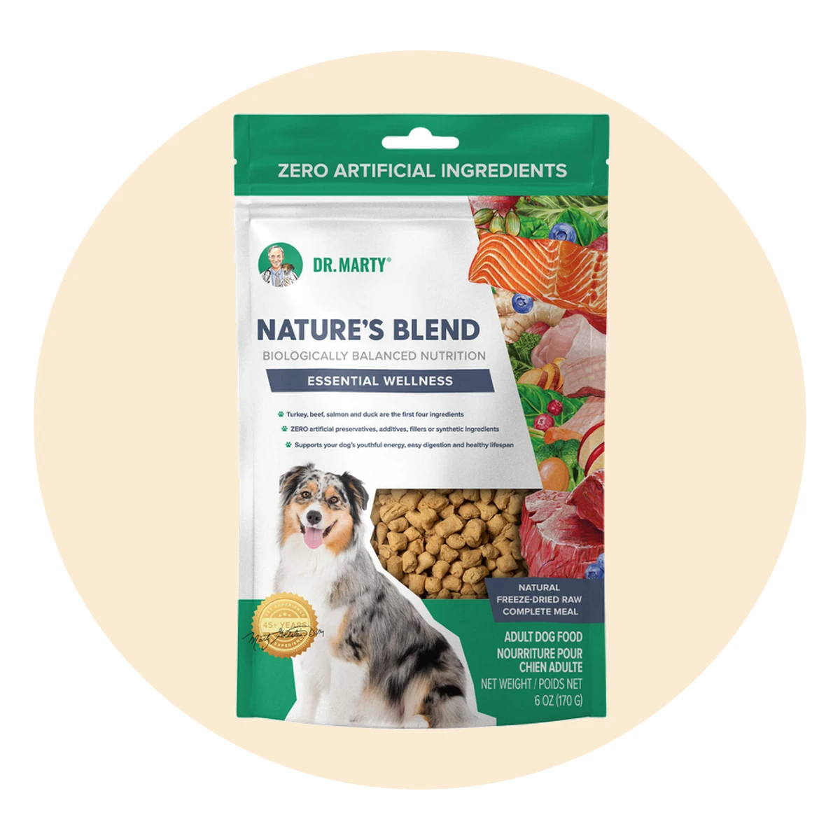 Dr. Marty Nature’s Blend Essential Wellness Freeze Dried Dog Food