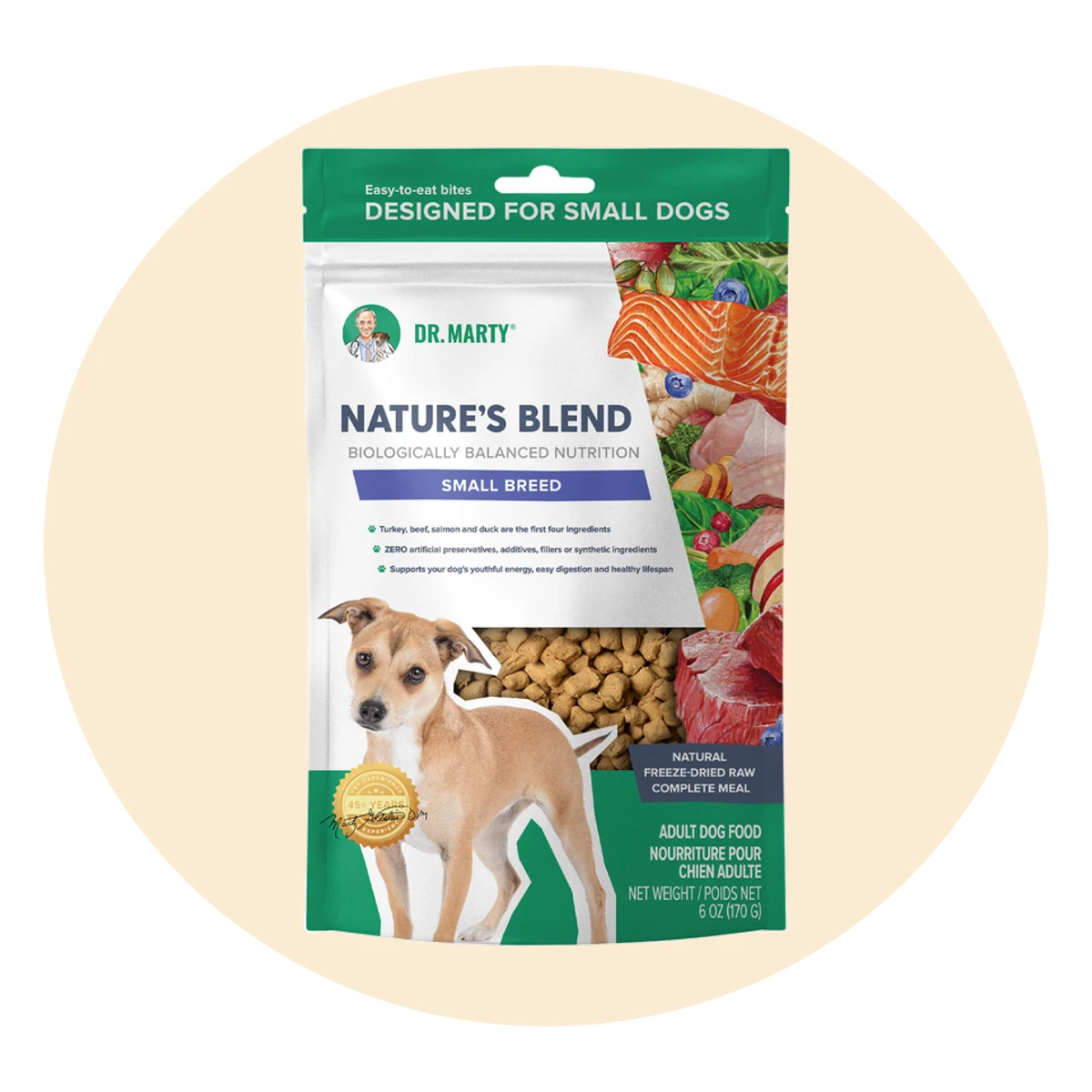 Dr. Marty Nature's Blend Freeze Dried Small Breed Dog Food