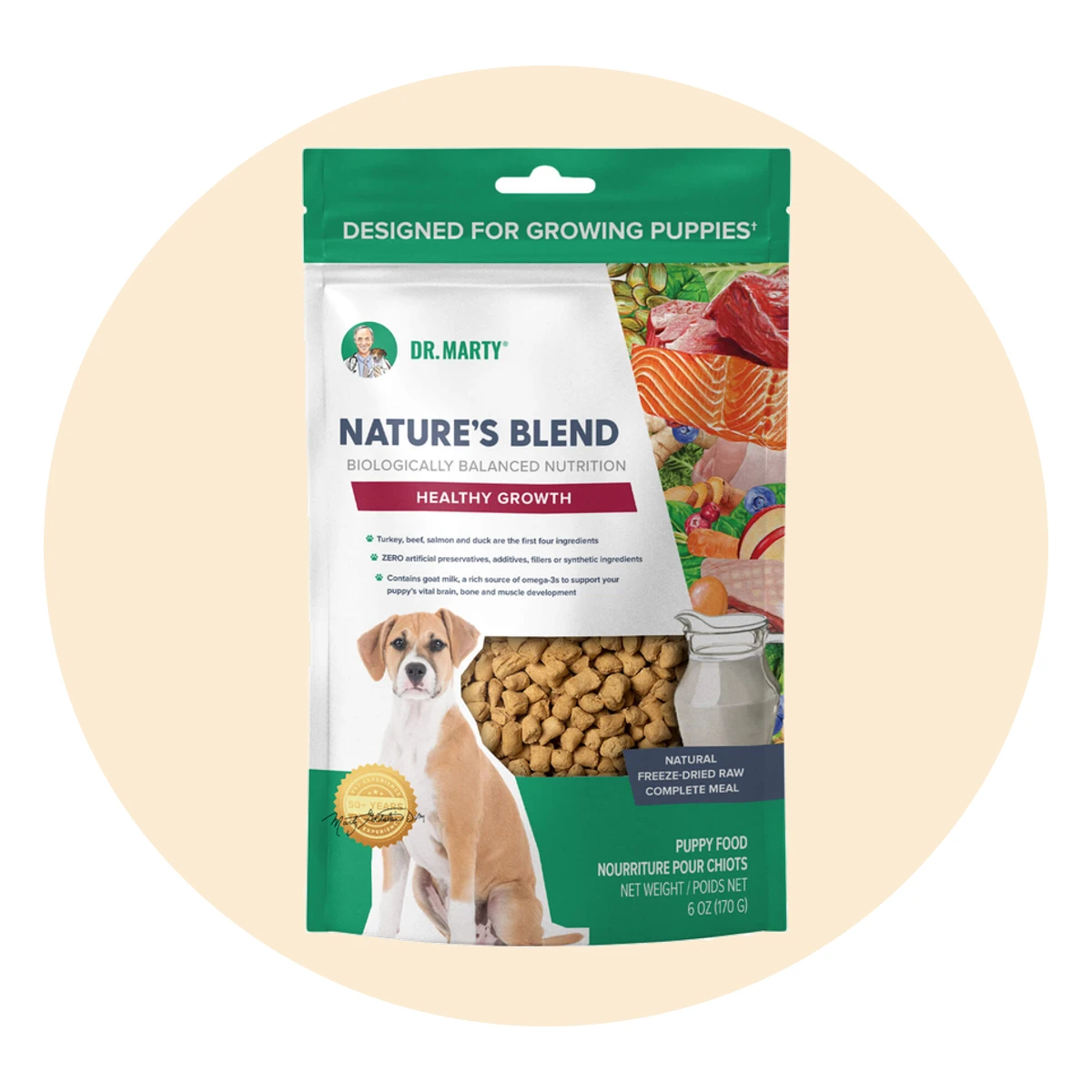 Dr. Marty Nature’s Blend Healthy Growth Freeze Dried Dog Food