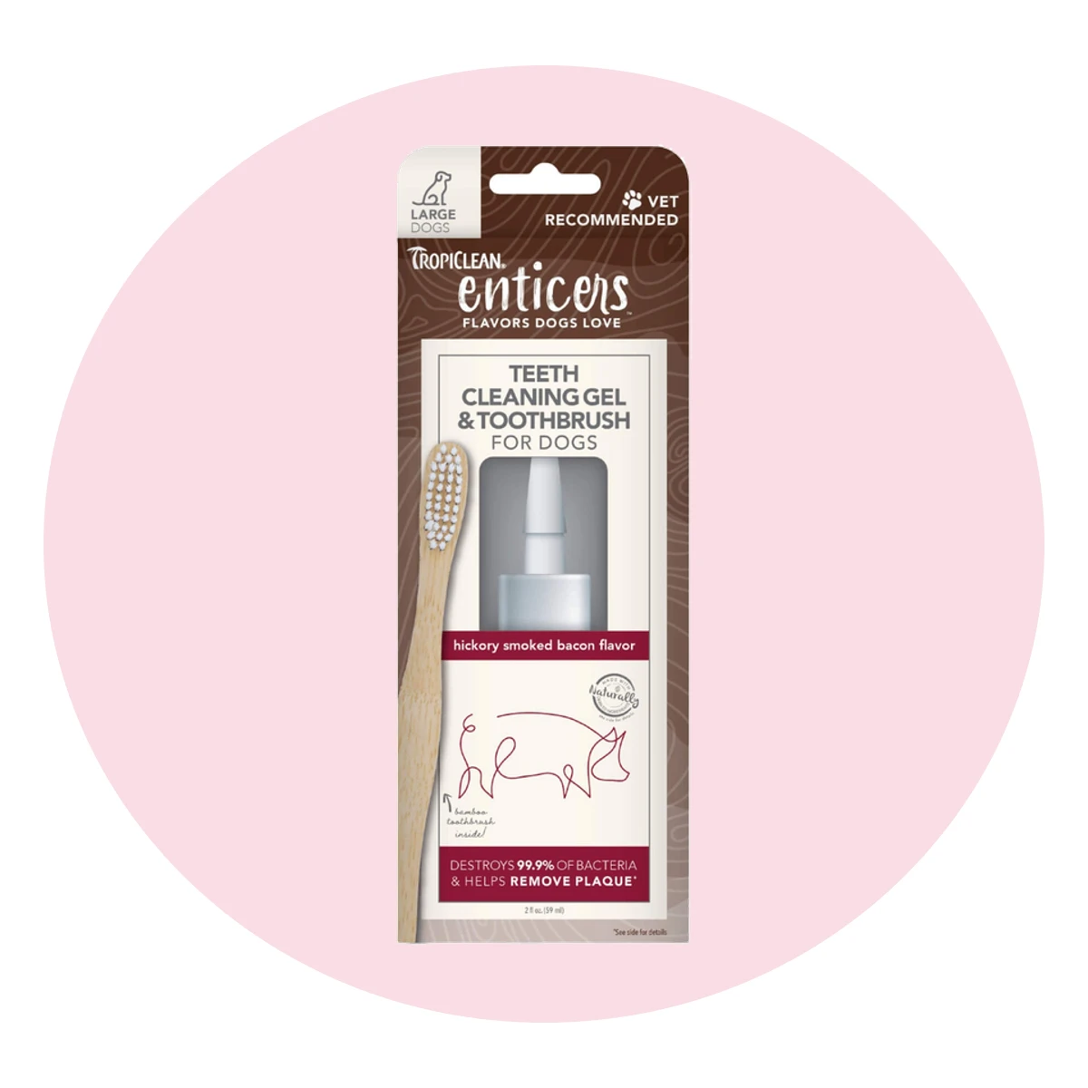 TropiClean Enticers Toothbrush & Toothpaste Combo for Dogs