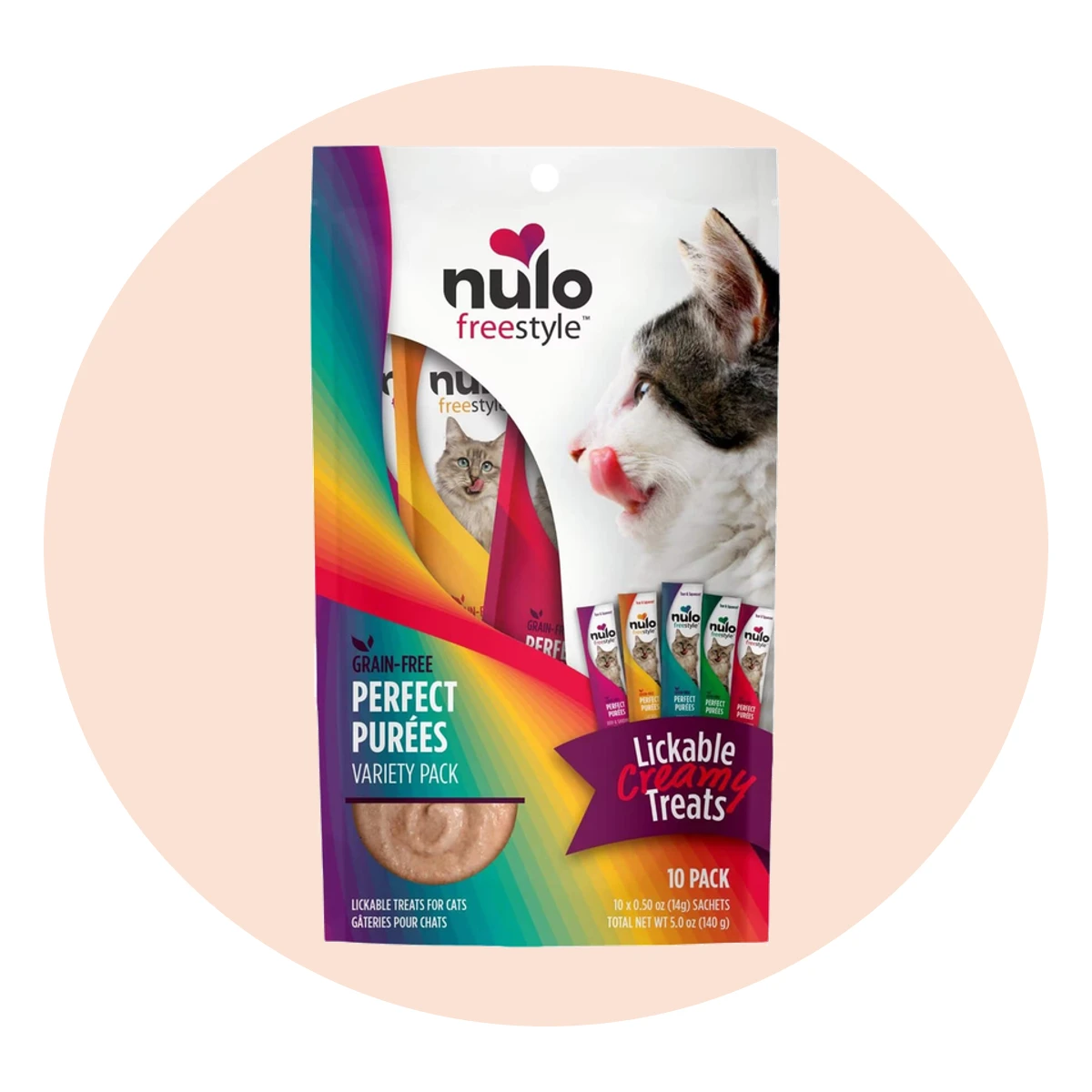 Nulo Freestyle Perfect Purees Grain Free Cat Food Topper/Treat