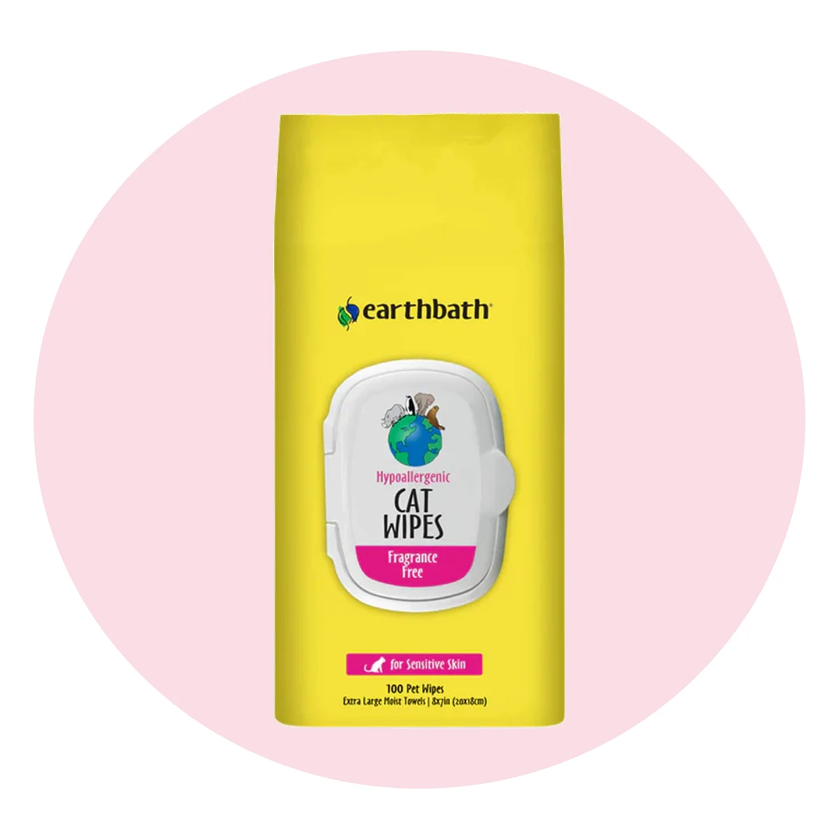 Earthbath Hypo-Allergenic Cat Cleaning Wipes