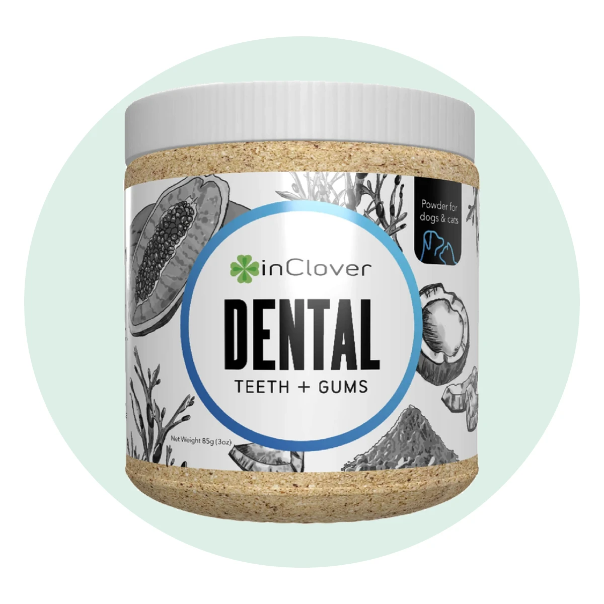 In Clover Dental Powder for Dogs & Cats