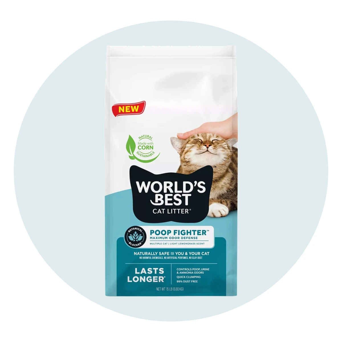World's Best Cat Litter Poop Fighter Maximum Odor Defense Litter