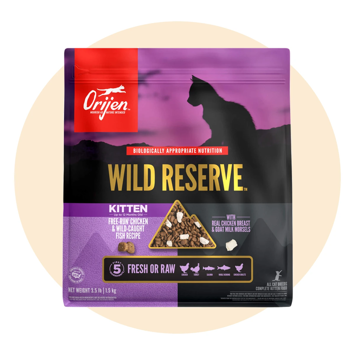 Orijen Grain Free Wild Reserve Dry Kitten Food