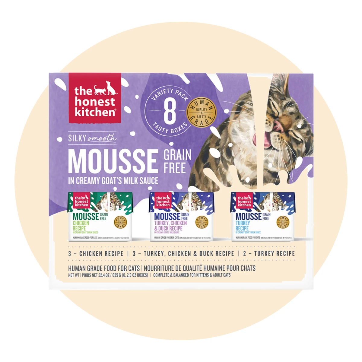 The Honest Kitchen Mousse with Goat's Milk Wet Cat Food
