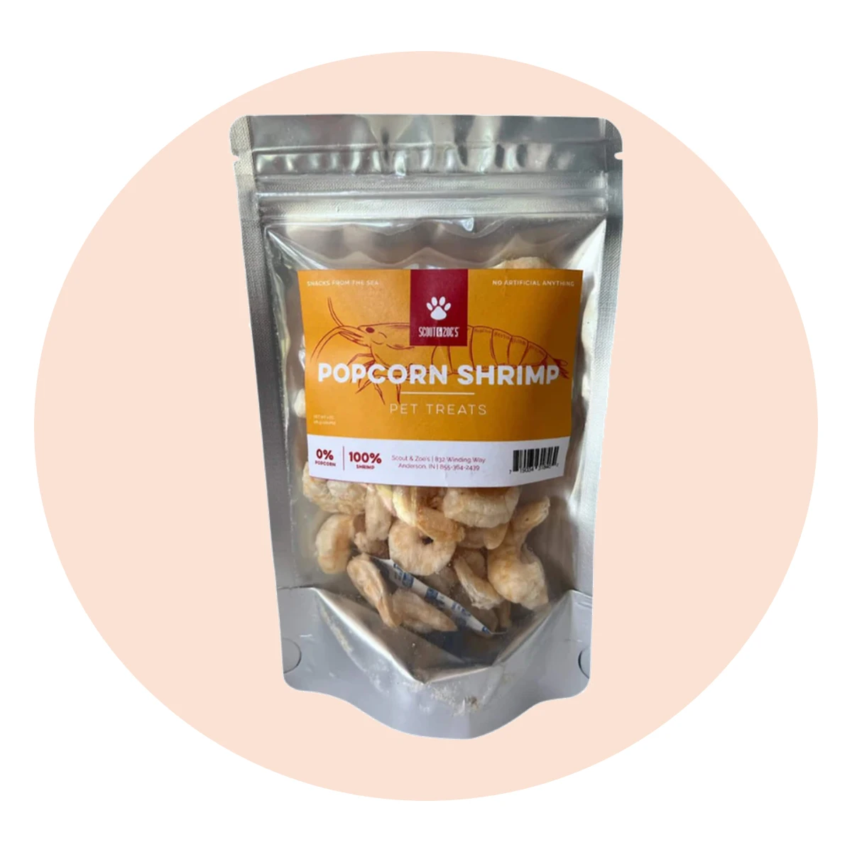 Scout & Zoe's Freeze Dried Shrimp Treats for Cats & Dogs