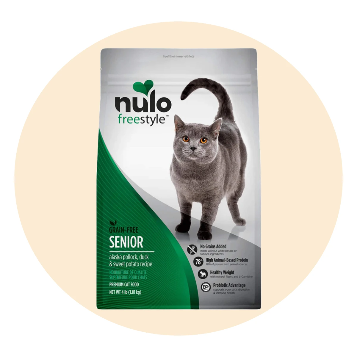 Nulo Freestyle Grain Free Senior Pollock & Duck Dry Cat Food