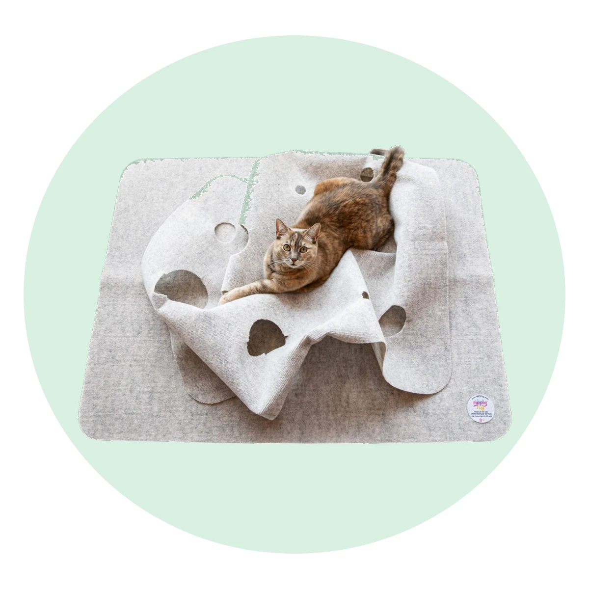 SnugglyCat Ripple Rug Interactive Dual Layer Play Mat for Cats