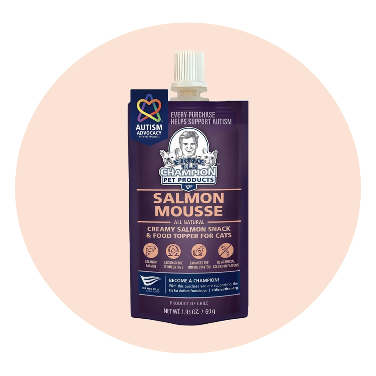 Ernie's Positively Good Salmon Mousse Cat Treat