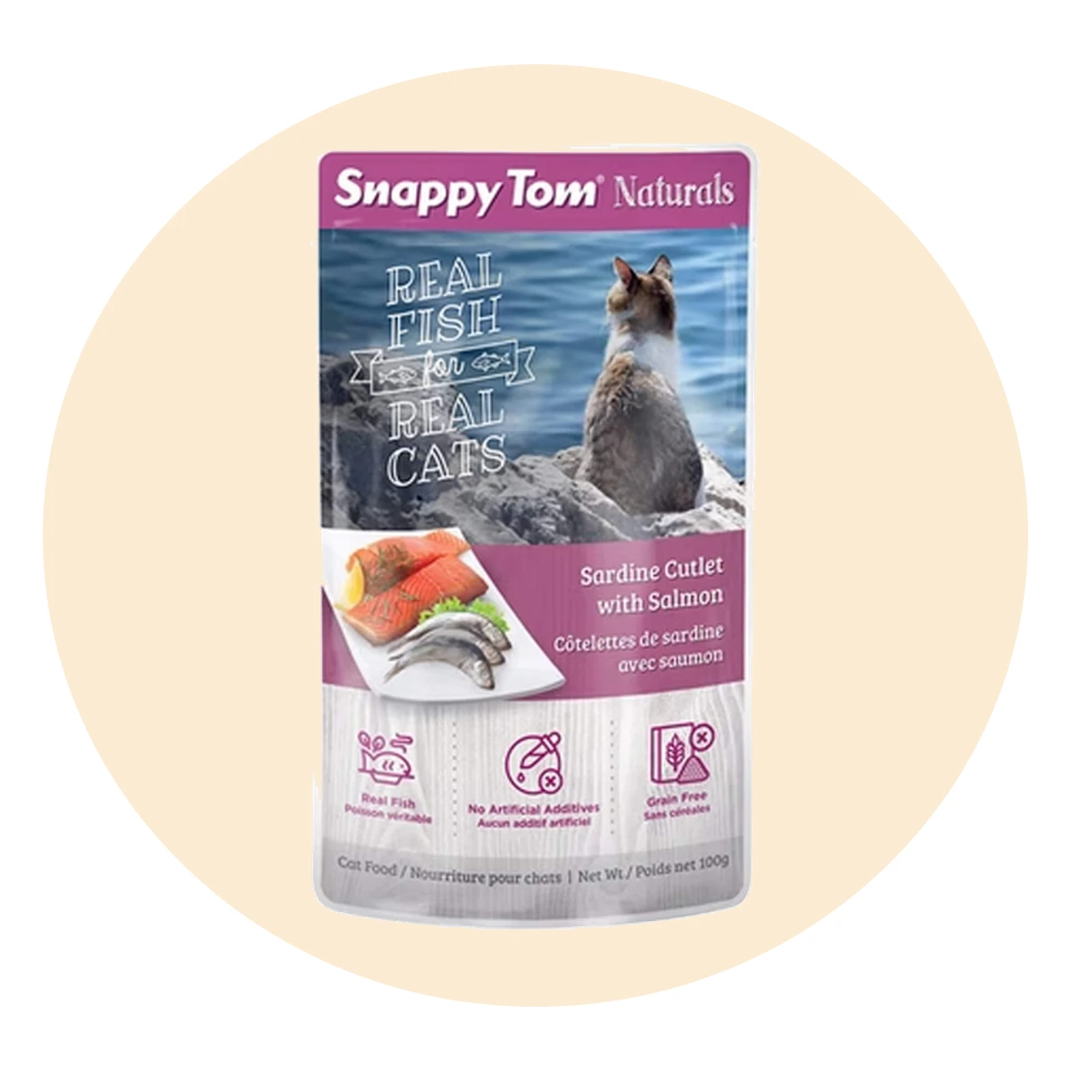 Snappy Tom Naturals Grain Free Wet Cat Food Stew Pouches