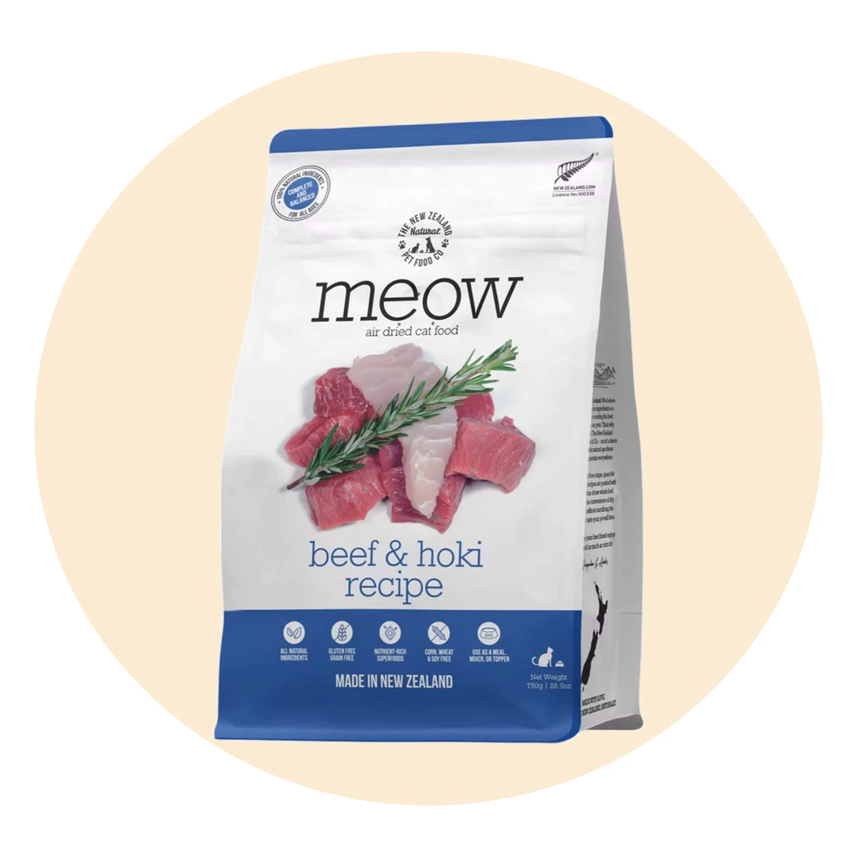 The New Zealand Natural Pet Food Co. MEOW Air Dried Cat Food