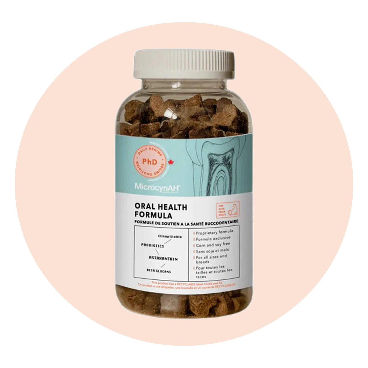 MicrocynAH PHD Oral Health Chews for Cats