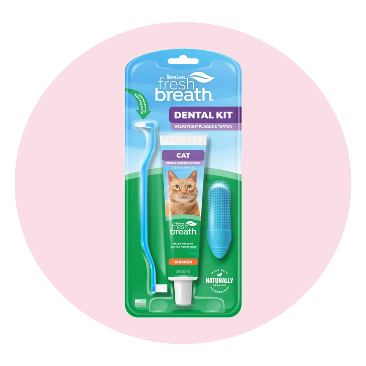 Tropiclean Fresh Breath Odor & Tartar Control Cat Dental Kit