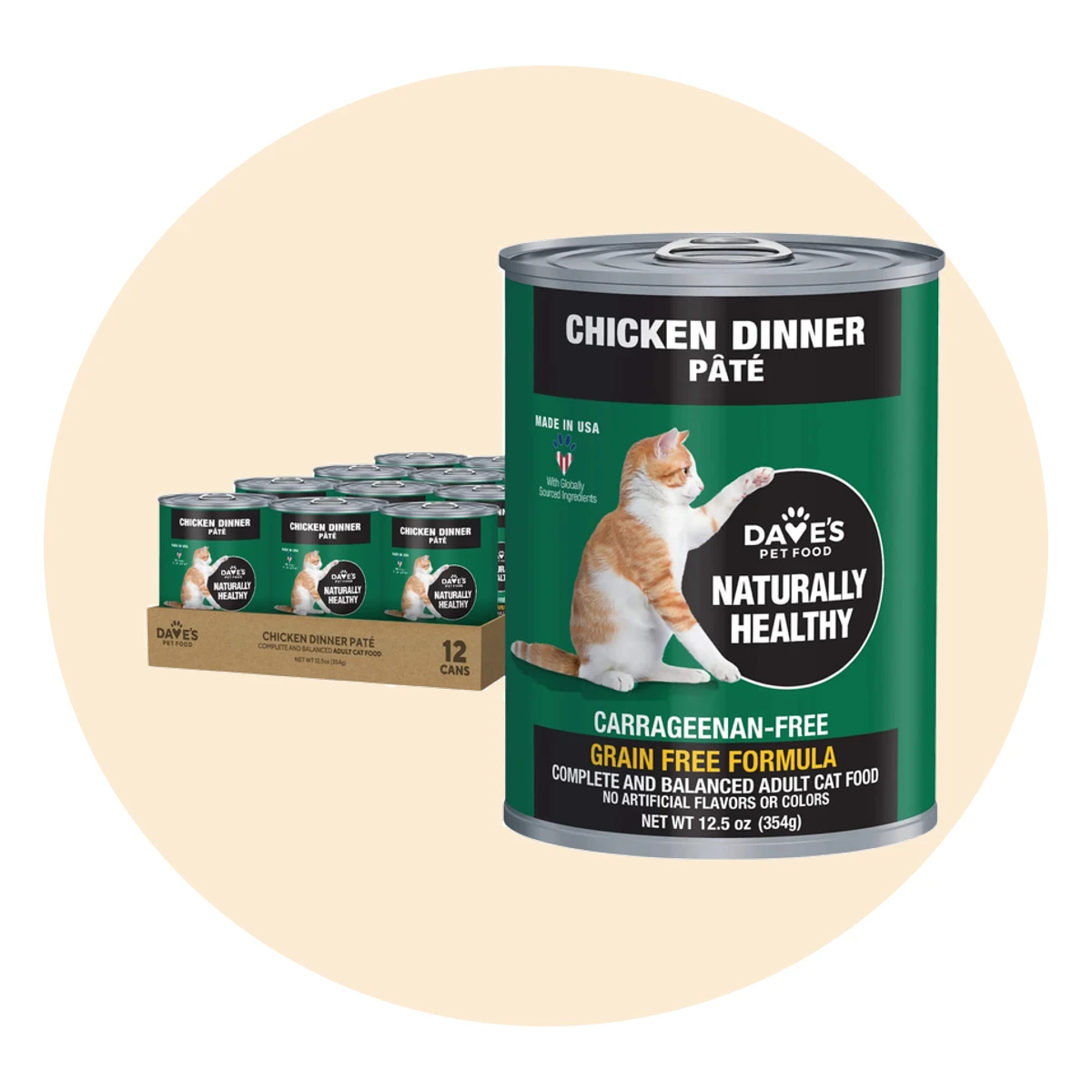 Dave's Pet Food Naturally Healthy Pate Grain Free Wet Cat Food
