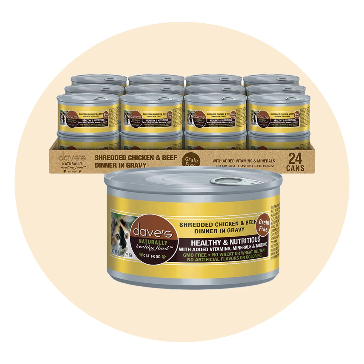 Dave's Pet Food Dinner in Gravy Grain Free Wet Cat Food