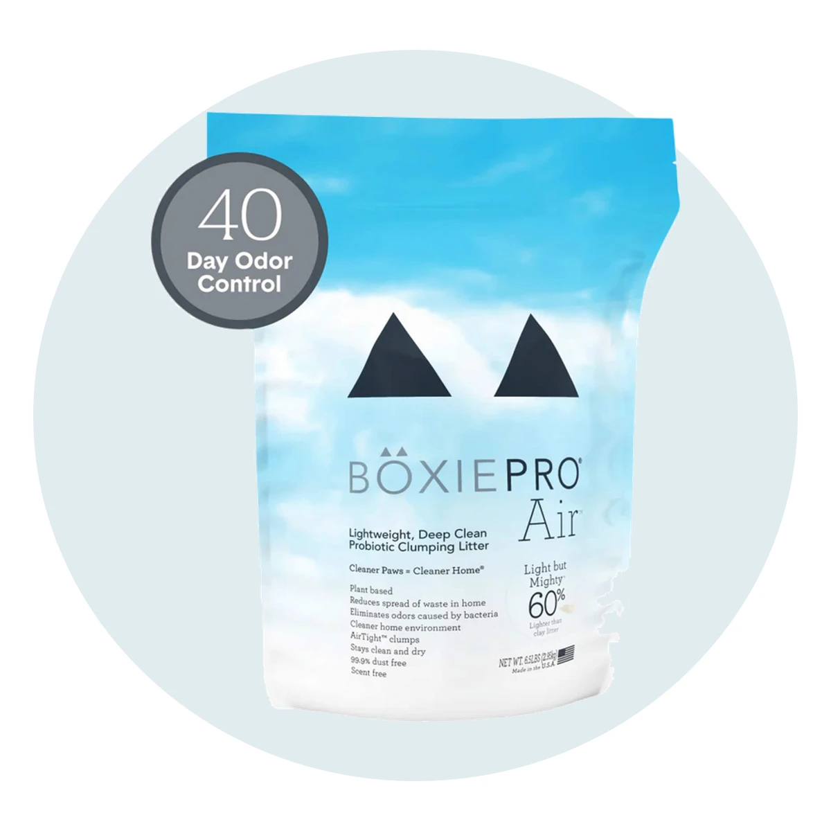 Boxiecat BoxiePro Air Probiotic Lightweight Plant-Based Clumping Litter