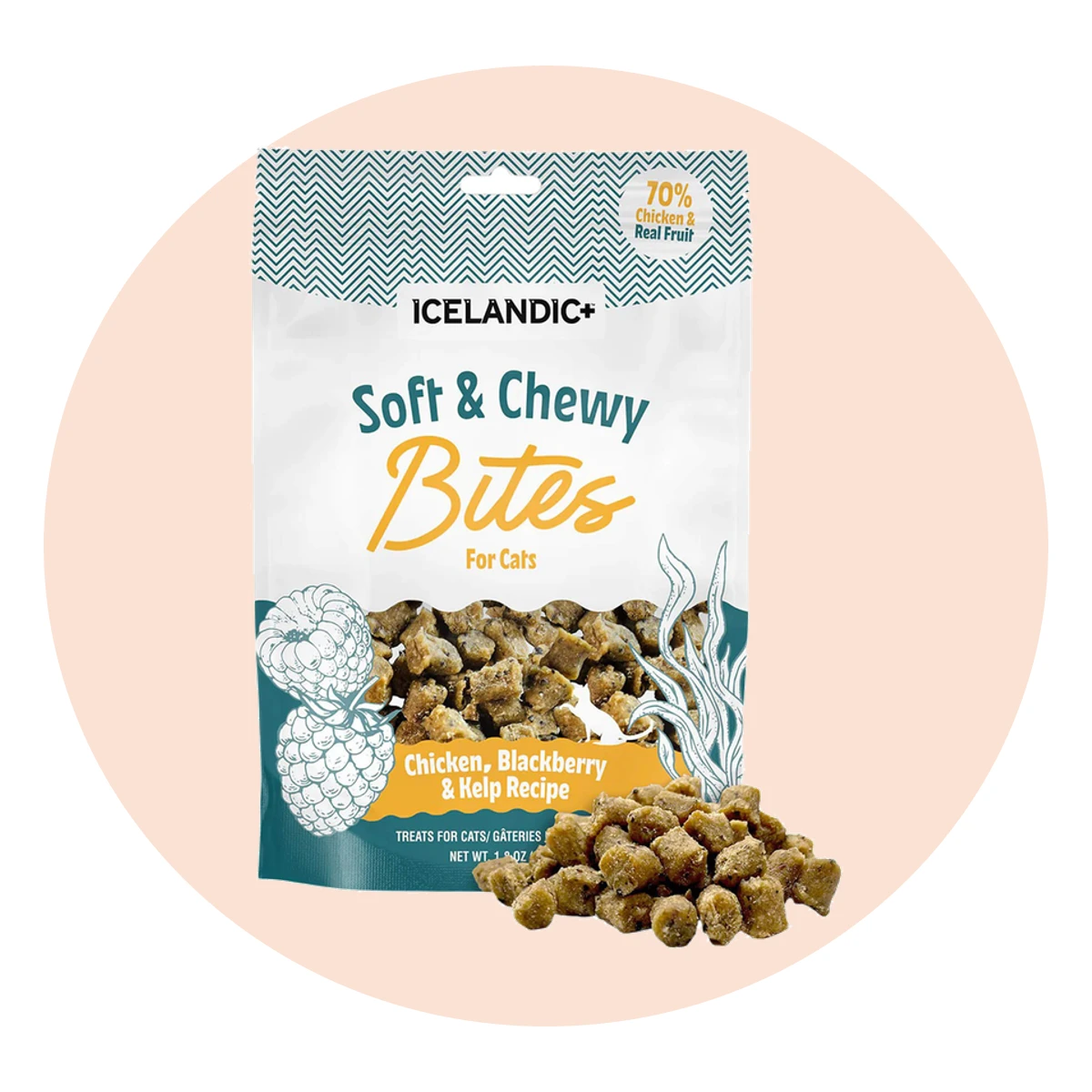 Icelandic+ Soft & Chewy Bites with Kelp for Cats