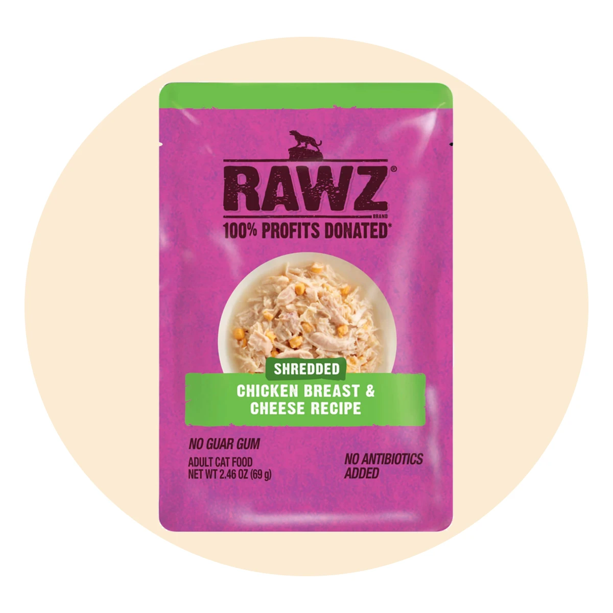 RAWZ Shredded Grain Free Wet Cat Food Pouches