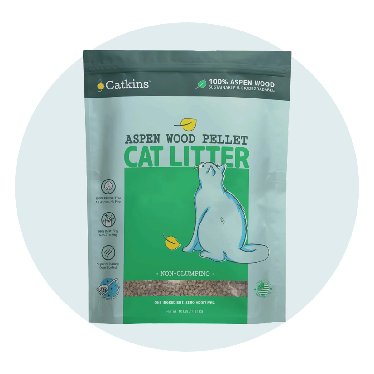 Catkins Aspen Wood Pellet Non-Clumping Cat Litter