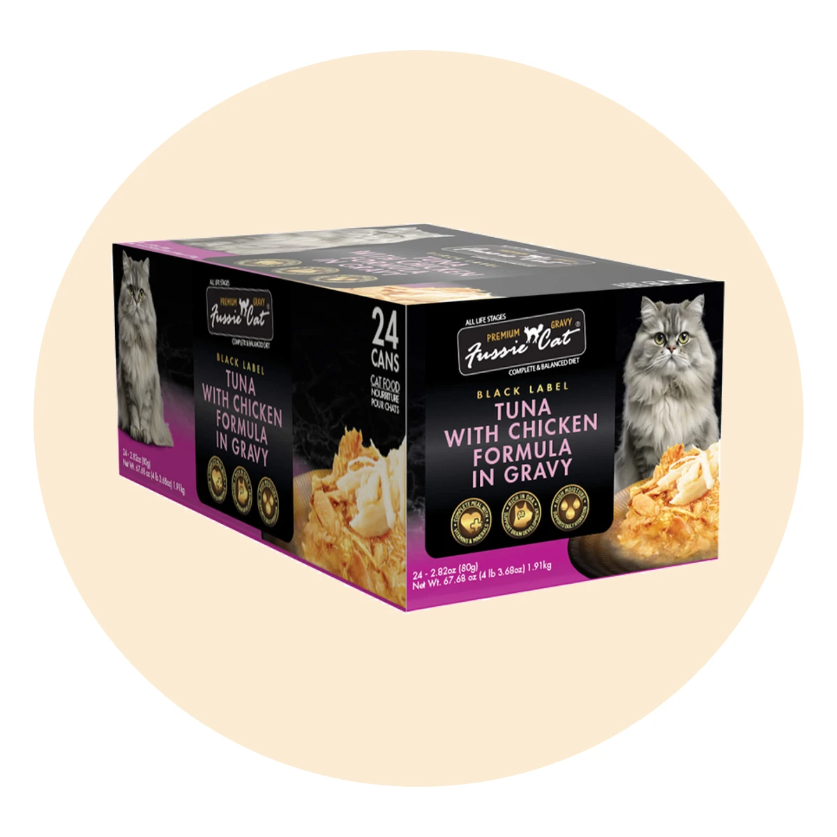 Fussie Cat Premium Gravy Black Label Cat Stews