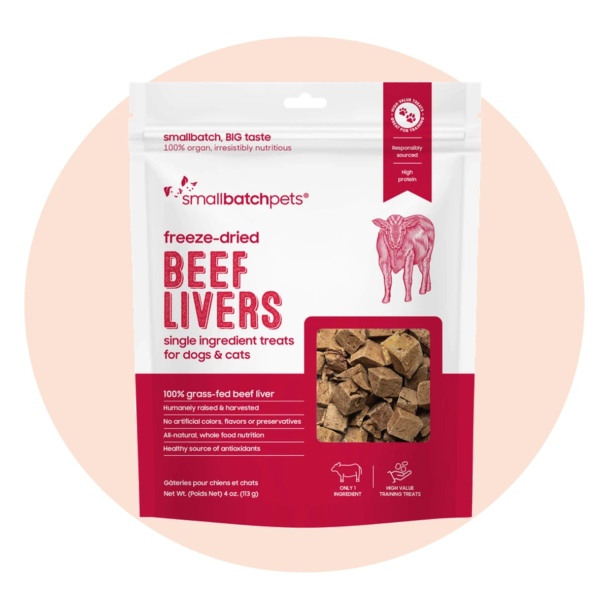 SmallBatch Freeze Dried Liver Treats for Dogs & Cats